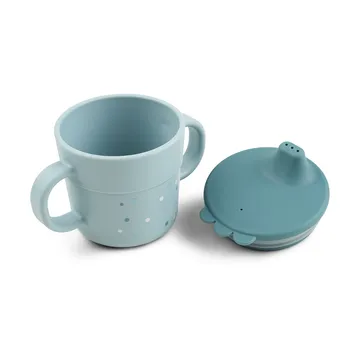 Happy Dots Foodie kubek niekapek 215 ml - Blue - Done by deer