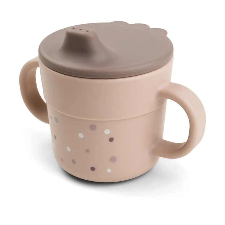 Happy Dots Foodie kubek niekapek 215 ml - Powder - Done by deer