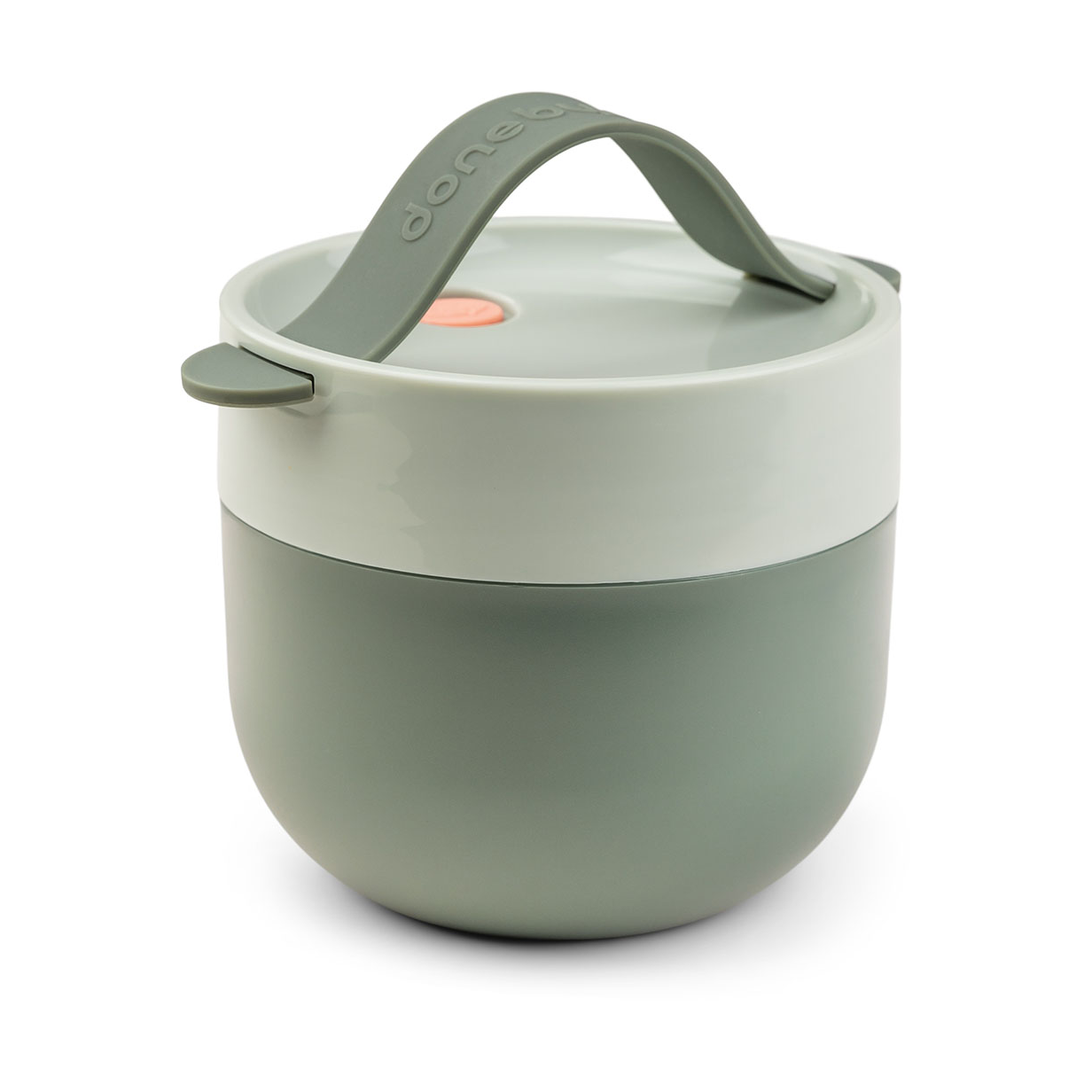 Done by deer Lunchbox To Go Ø11 cm Green | Skandynawski Design | Pojemniki na żywność i lunch boxy | Zielony