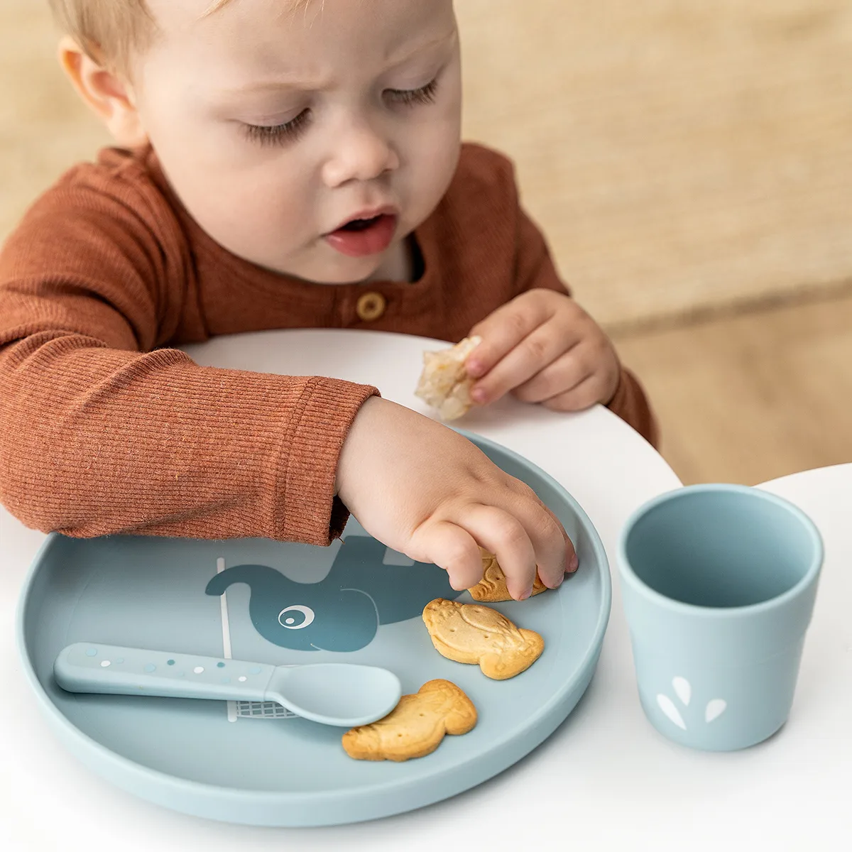 Mini-kubek Elphee Foodie 130 ml, Blue Done by deer