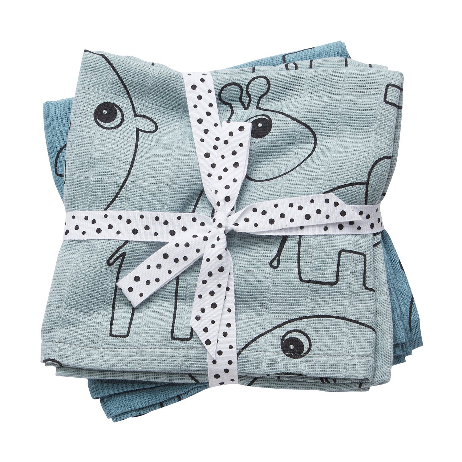 Done by deer Myjka Contour 2-pak Blue | Skandynawski Design | Ściereczki kuchenne | Niebieski