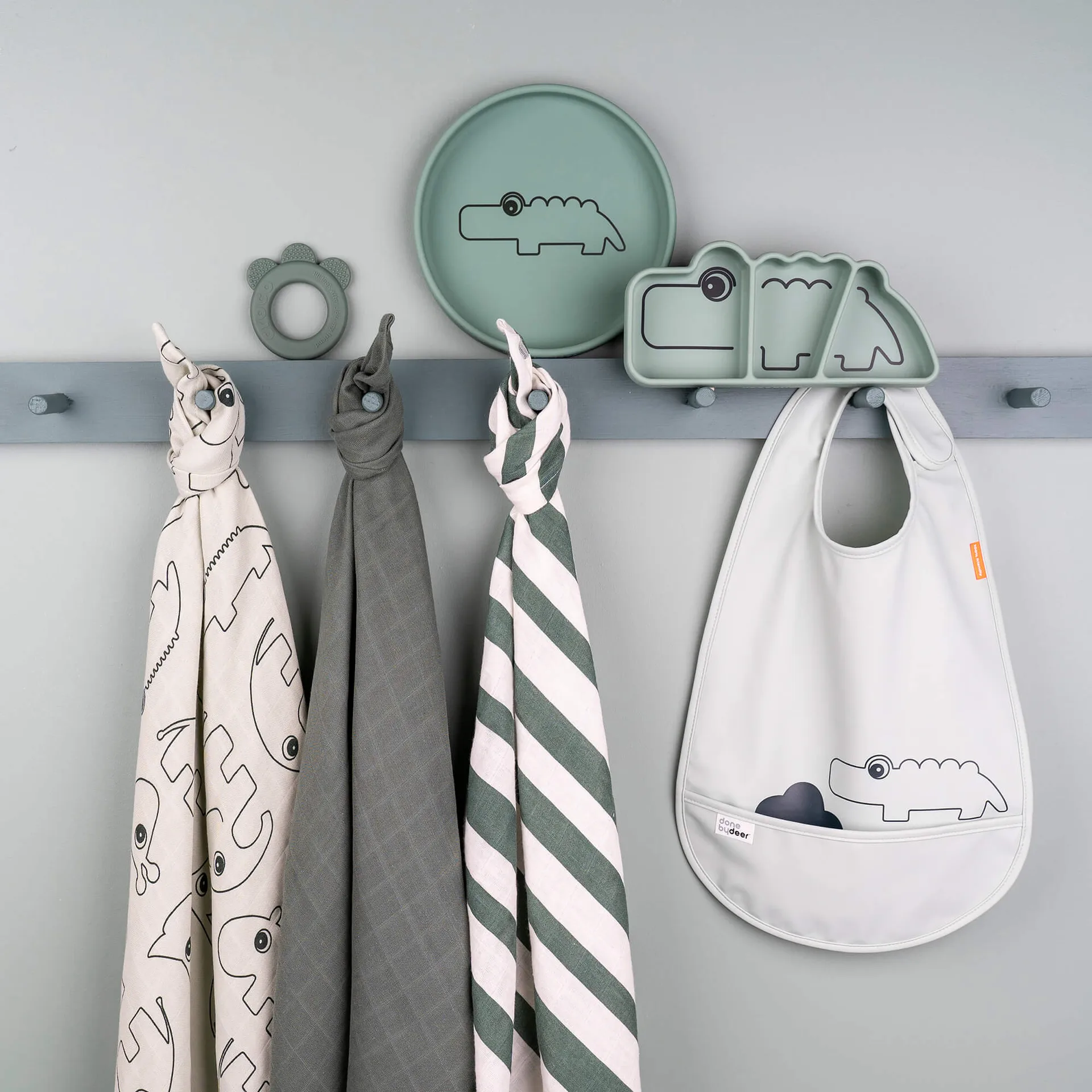 Myjka Deer Friends 3-pak, Green Done by deer