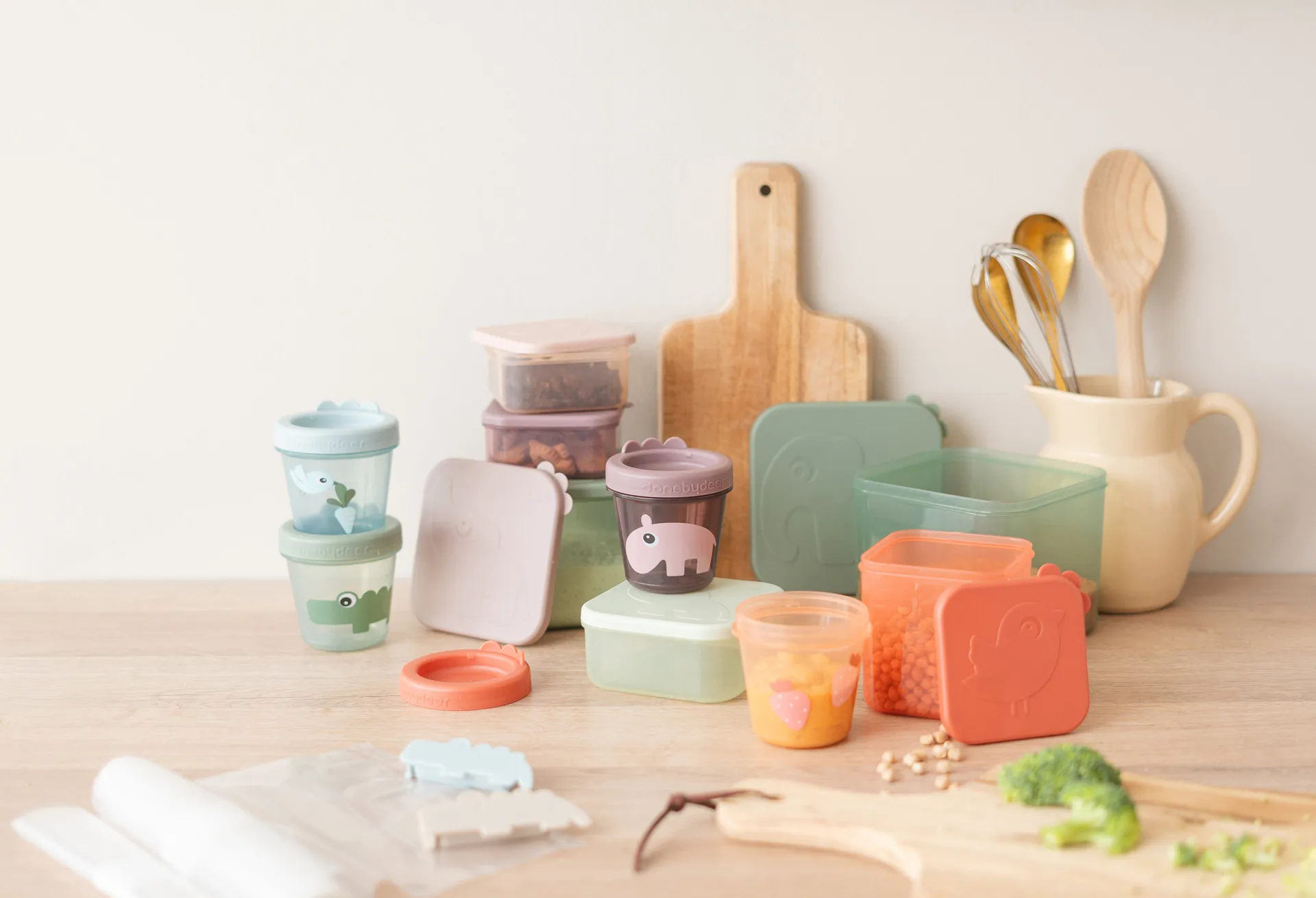 Ozzo Lunchbox 3 szt., Powder Done by deer