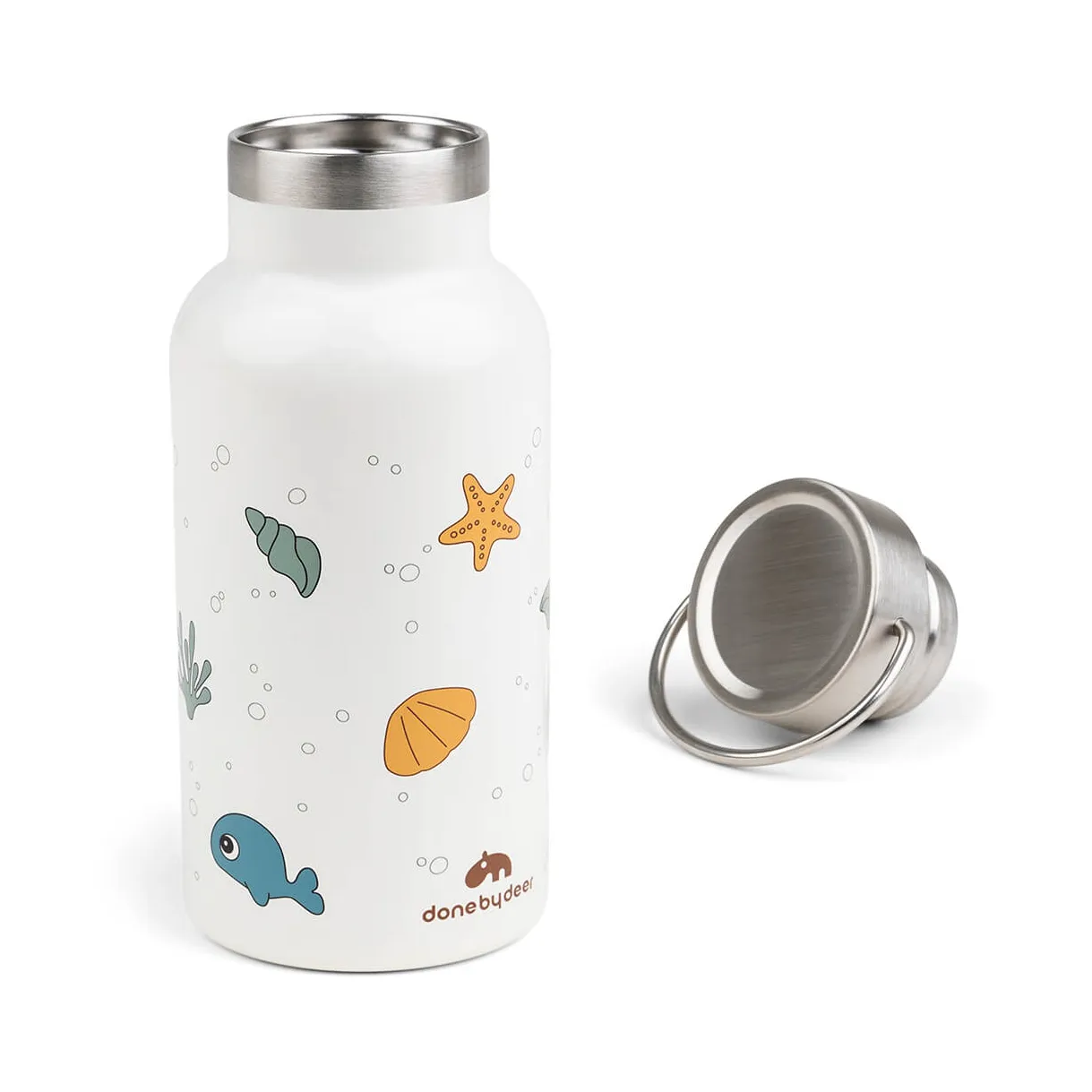 Sea friends termos 350 ml, Beige Done by deer