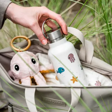 Sea friends termos 350 ml - Beige - Done by deer