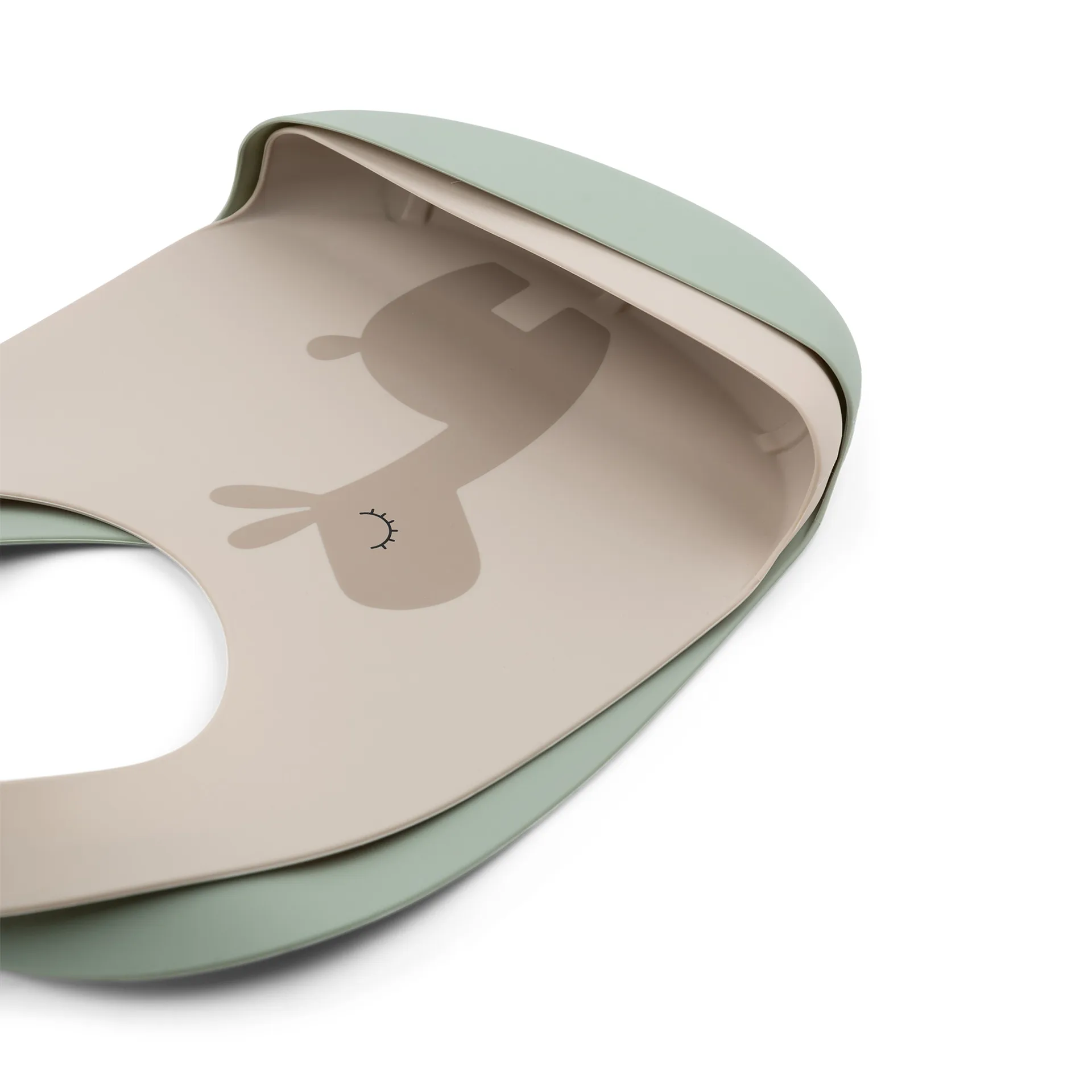 Śliniak Lalee 2-pack, Sand-Green Done by deer