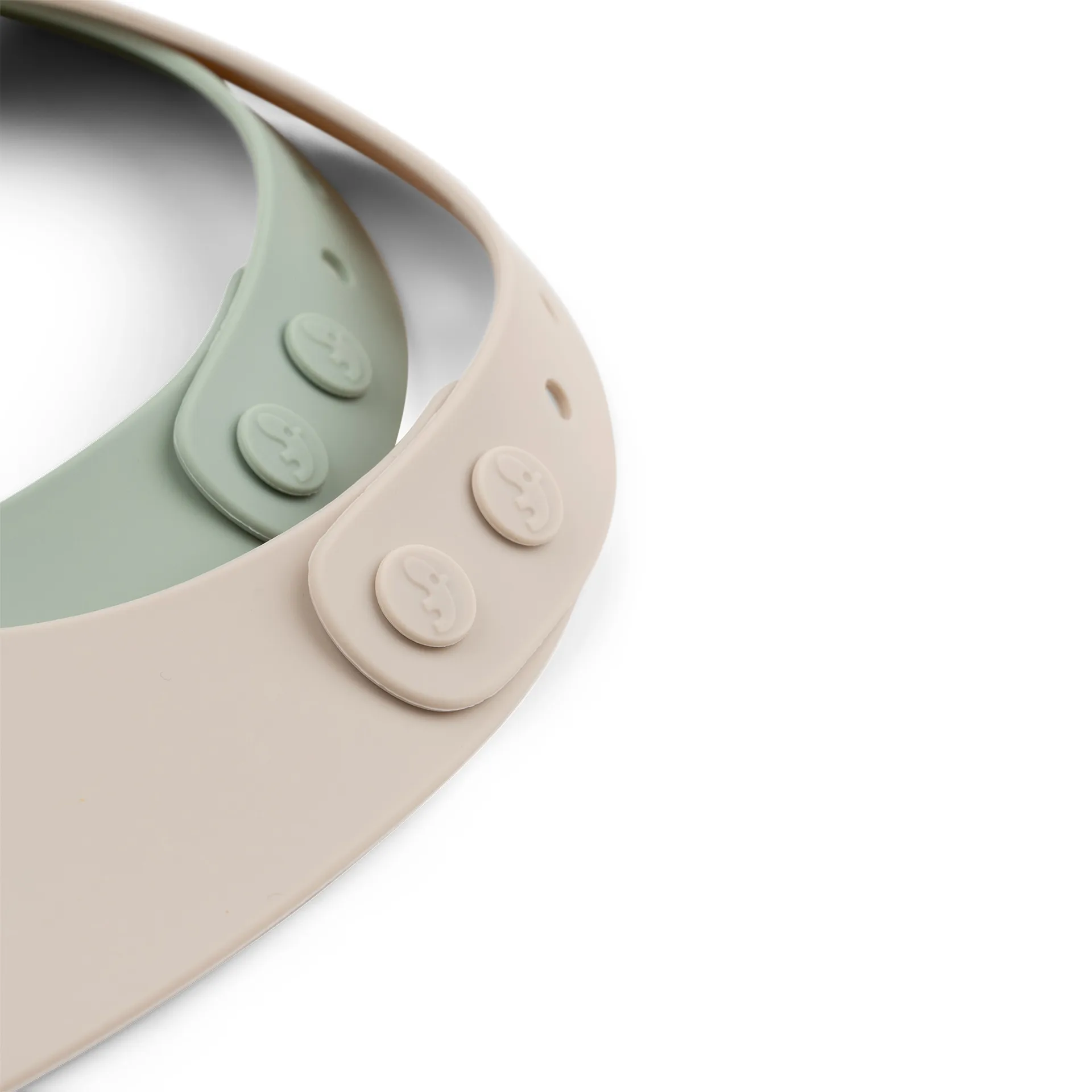 Śliniak Lalee 2-pack, Sand-Green Done by deer