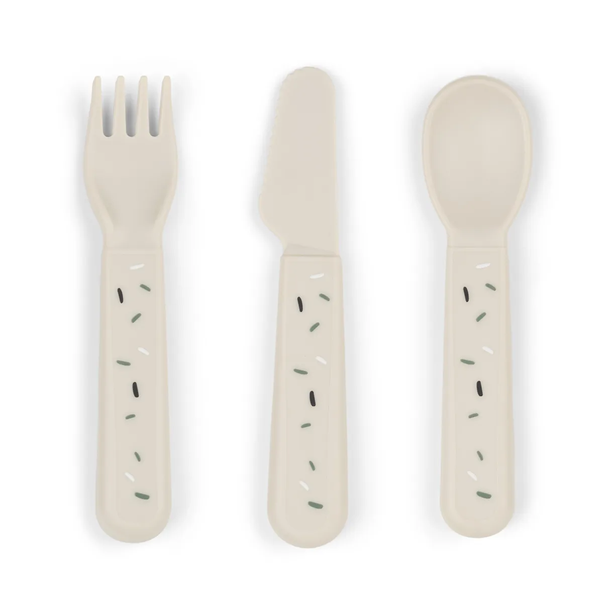 Zestaw sztućców Confetti Foodie 3 części, Sand Done by deer