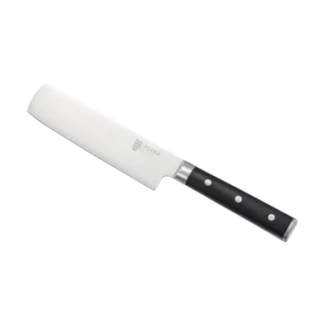 Asama nóż Nakiri do warzyw - Stal nierdzewna, czarny, 31 cm - Dorre