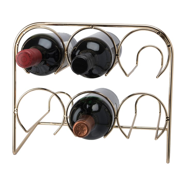 Beda stojak na wino 6 butelek 29 cm, Mosiądz Dorre