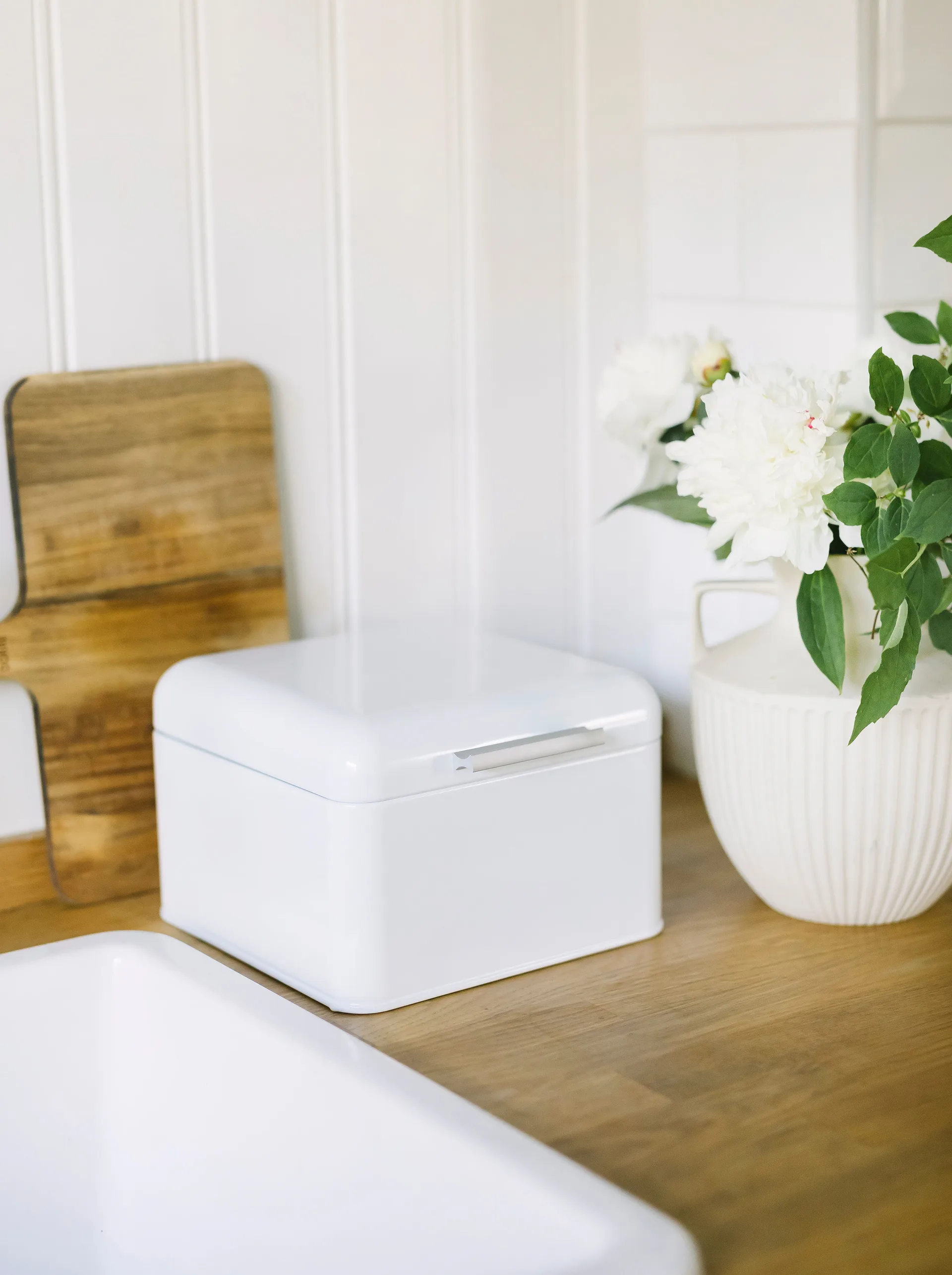 Bella chlebak stal węglowa 20x20 cm, Biały Dorre