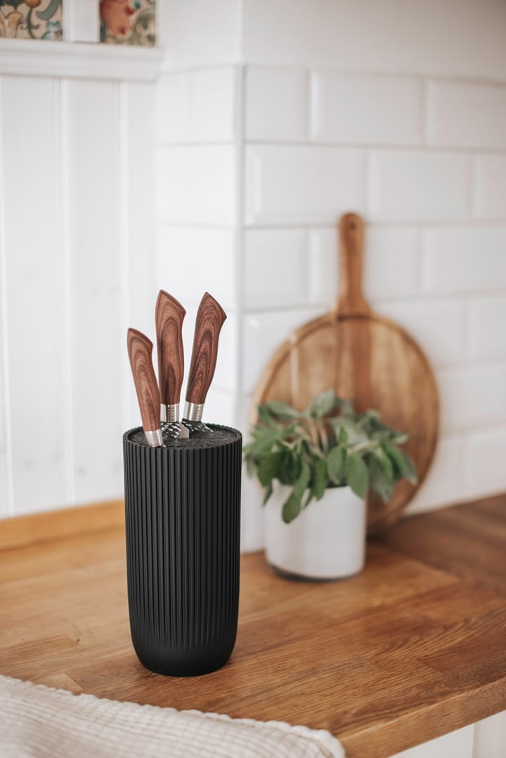 Blok na noże Kiki 24 cm, Czarny Dorre