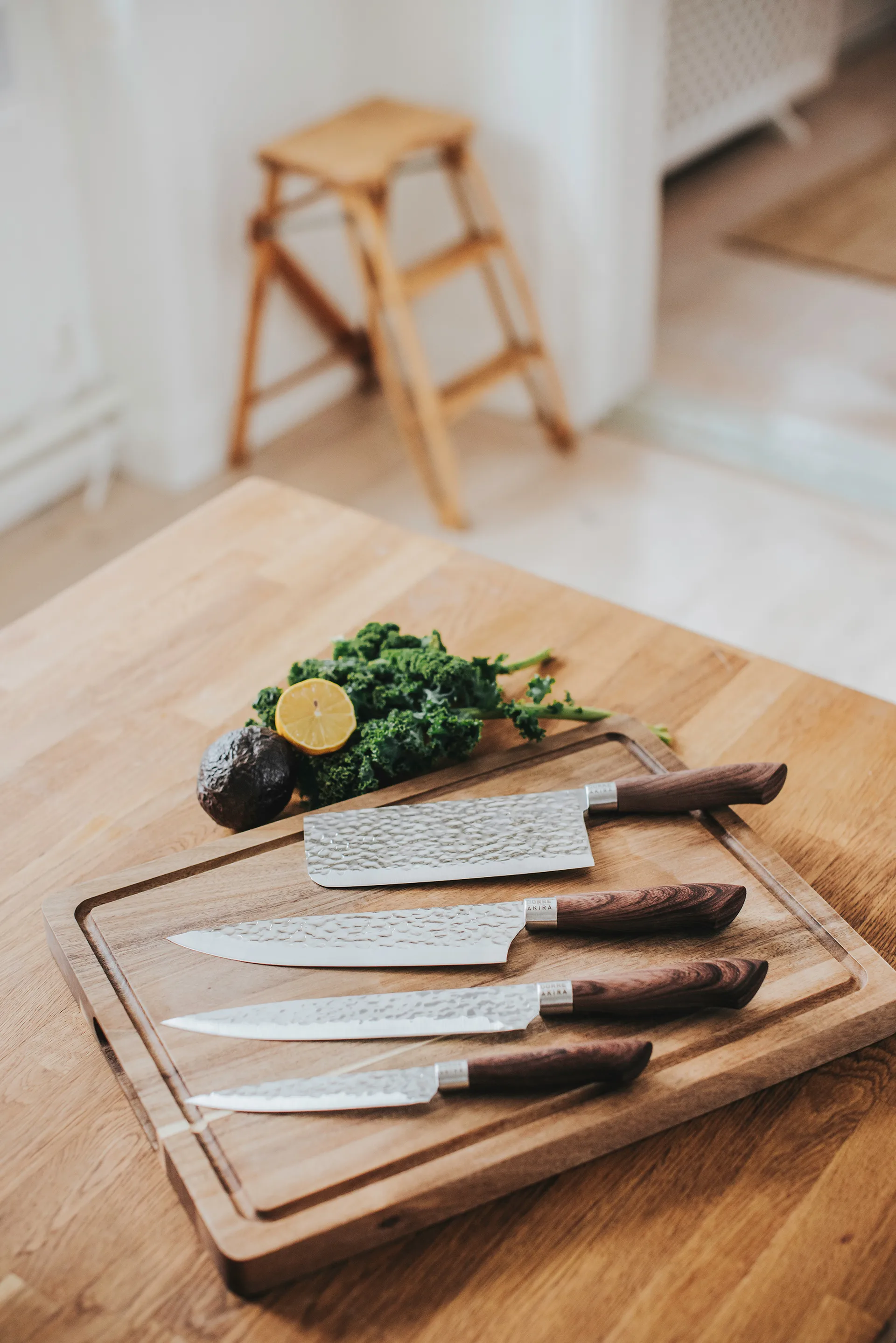 Chiński nóż kuchenny Akira 30 cm, Brązowy Dorre