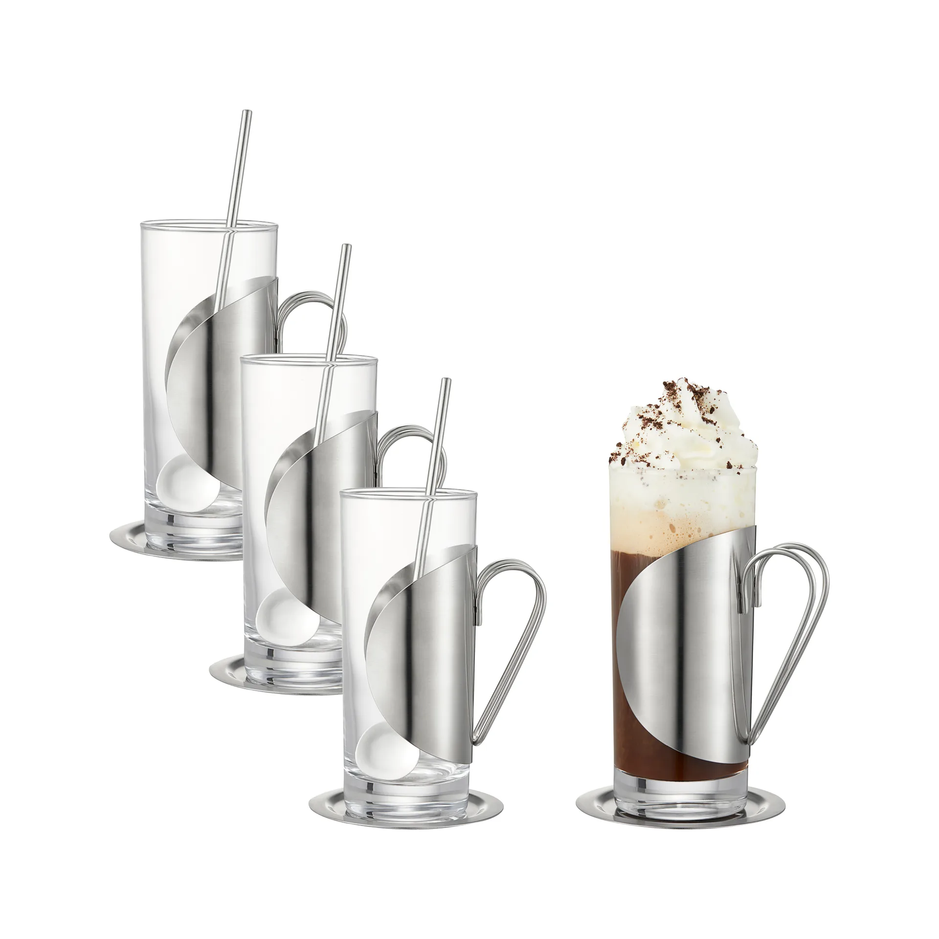 Darry irish coffee set, Szkło-stal nierdzewna Dorre