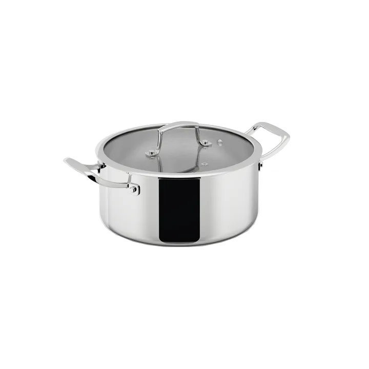 Garnek Trivence - Stal nierdzewna, szklana pokrywa, 5 L - Dorre