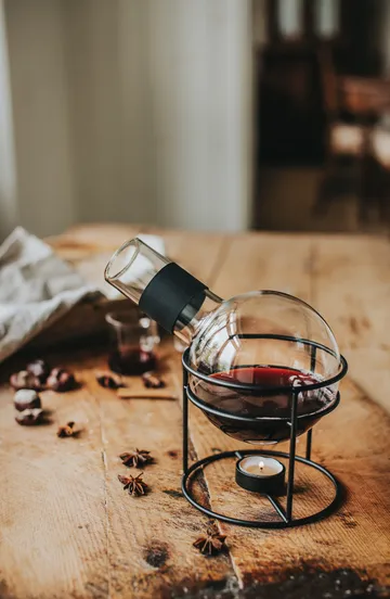 Karafka do glöggu szklana Glora 1,3 l - Czarny - Dorre