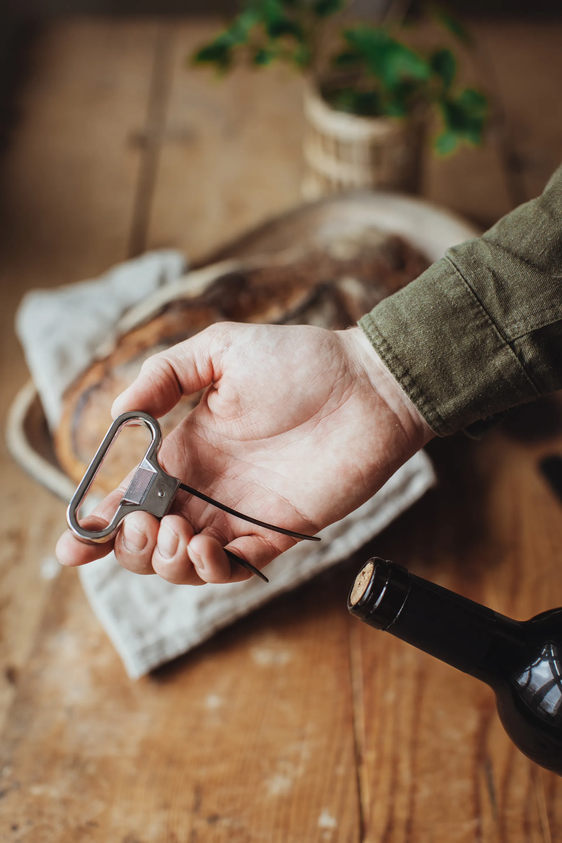 Korkociąg blaszkowy Vale 11×6,4×1 cm, Czarny-srebrny Dorre