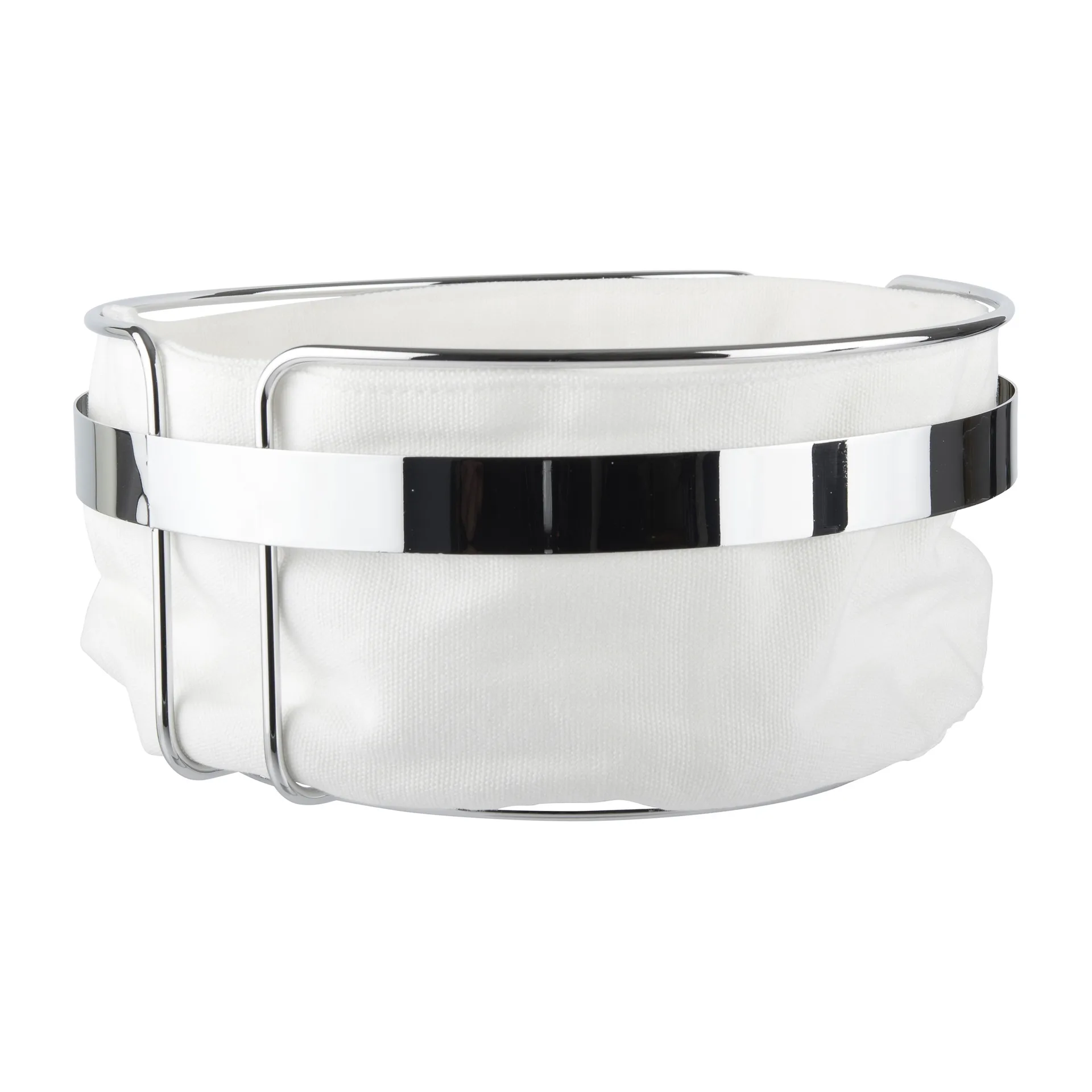 Koszyk na pieczywo praktyczny Ø22 cm, Tkanina-chrom Dorre