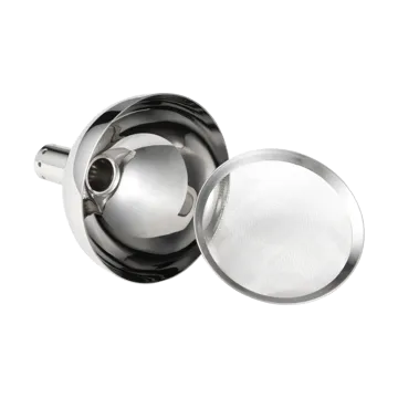 Lejek dekantacyjny Valu z sitkiem - Stal niestopowa - Dorre