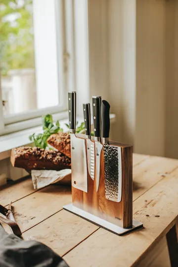 Nóż santoku Asama, 13 cm - Czarny uchwyt - Dorre