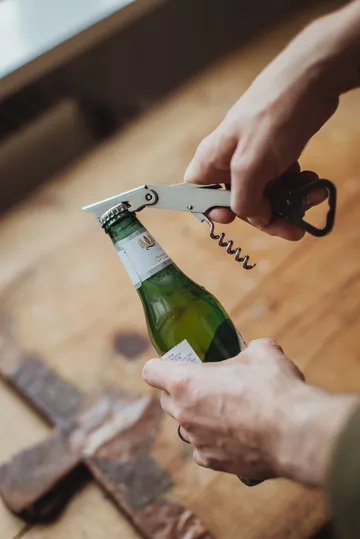 Otwieracz do wina i kapsli Varda 14,5 cm - Stal nierdzewna - Dorre