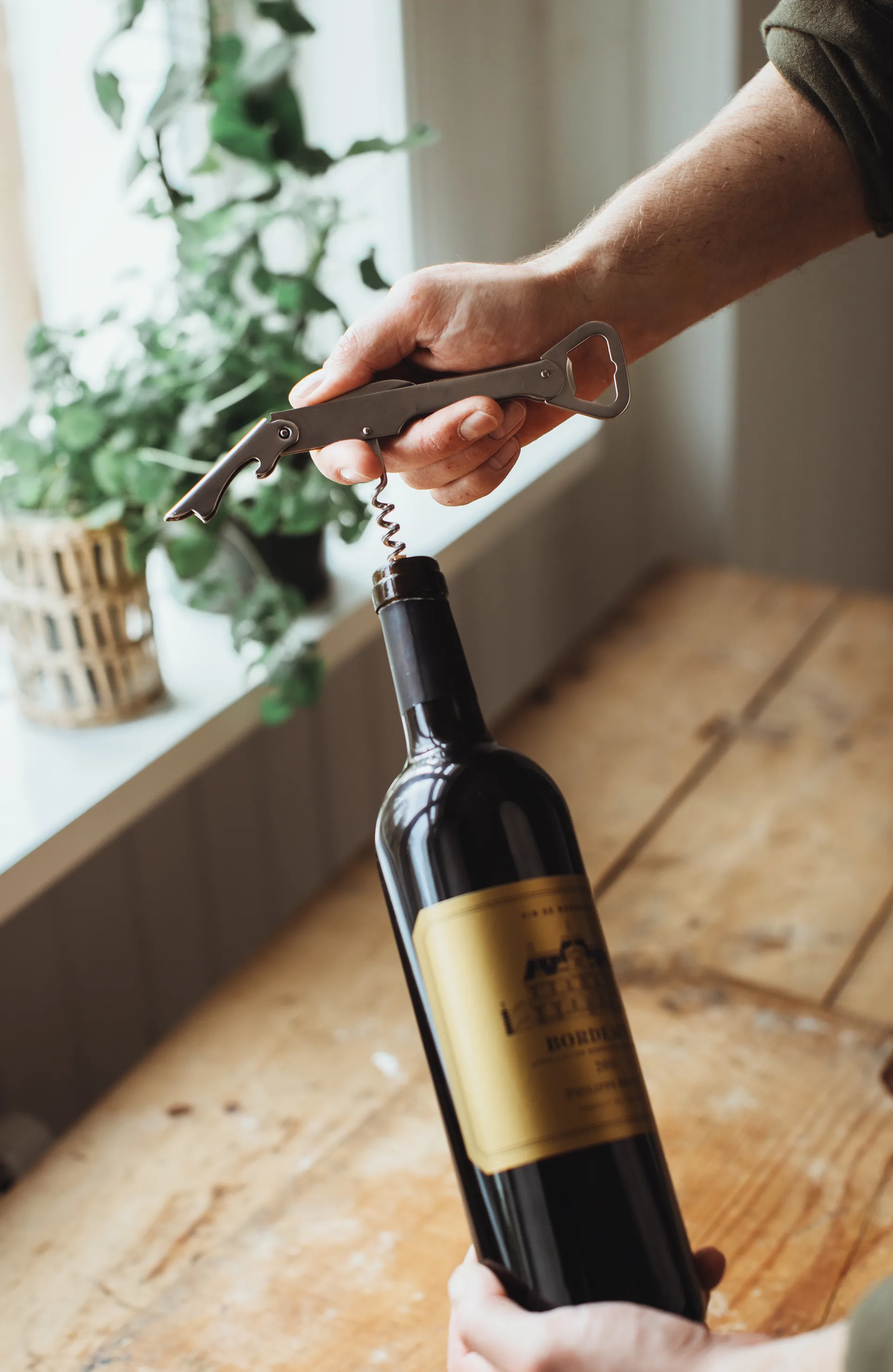 Otwieracz do wina i kapsli Varda 14,5 cm, Stal nierdzewna Dorre