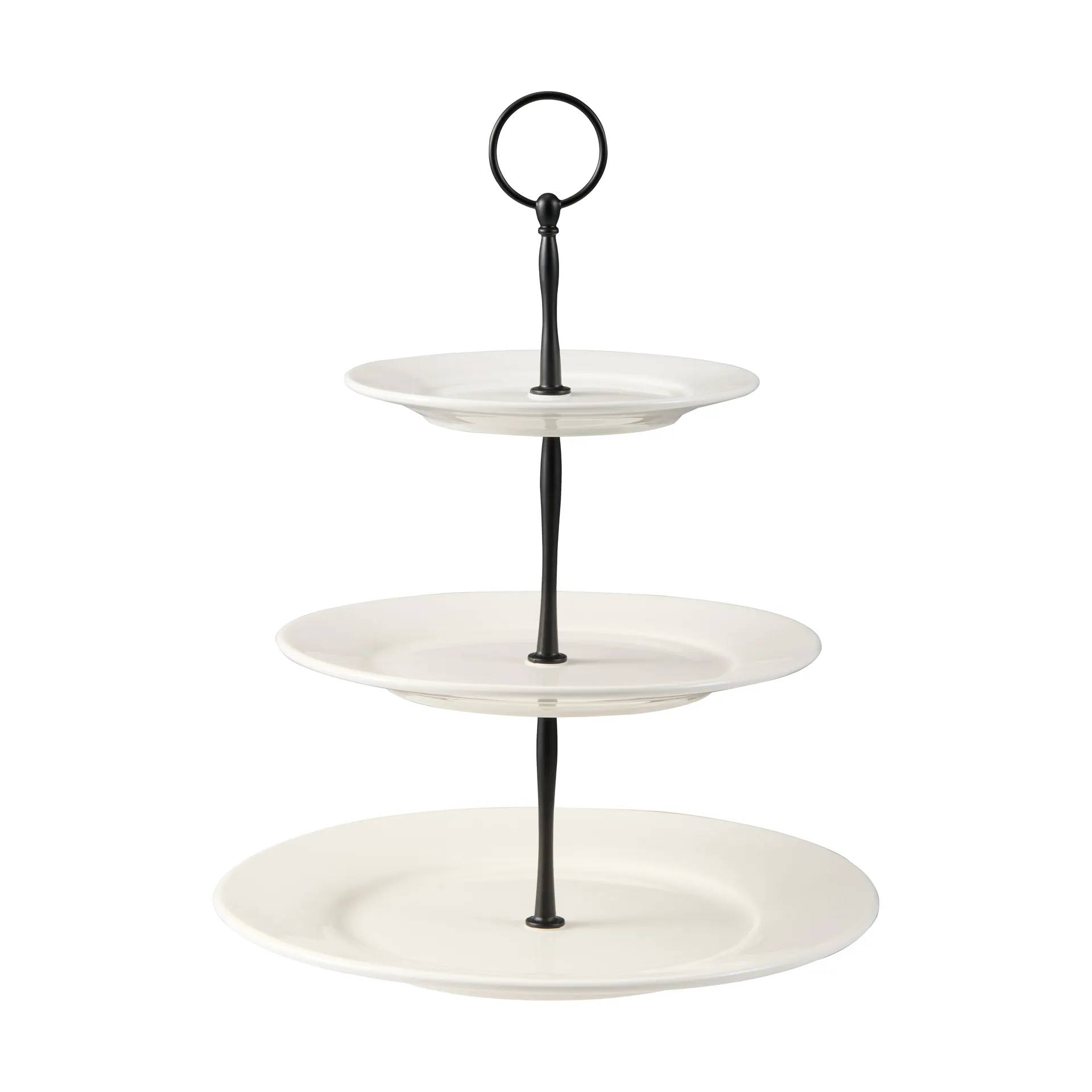 Patera Kafi 3 poziomy, porcelana, Biała Dorre