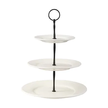 Patera Kafi 3 poziomy, porcelana - Biała - Dorre