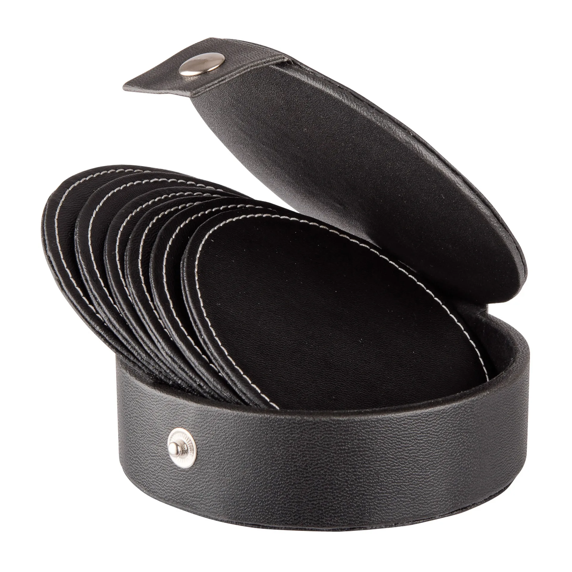 Podstawki pod szklanki Visby Ø10 cm 6-pak, Czarny Dorre