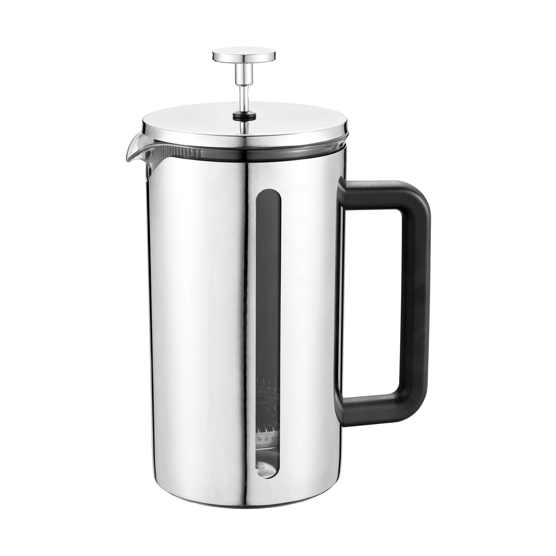 Prexa dzbanek do kawy typu french press 1 l, Stal nierdzewna-szkło Dorre