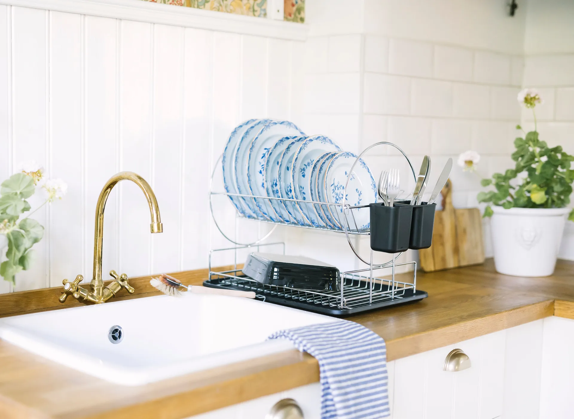 Suszarka do naczyń Disa 2 poziomy 32x47 cm, Chromowane żelazo Dorre