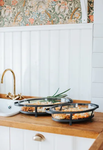 Szklana forma do pieczenia Grace ze stojakiem - 2 L - Dorre