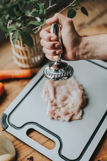 Tłuczek do mięsa dwustronny Birdie 14,5x8,3x8,3 cm - Stal nierdzewna - Dorre