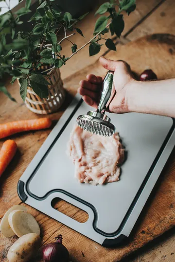 Tłuczek do mięsa dwustronny Birdie 14,5x8,3x8,3 cm - Stal nierdzewna - Dorre