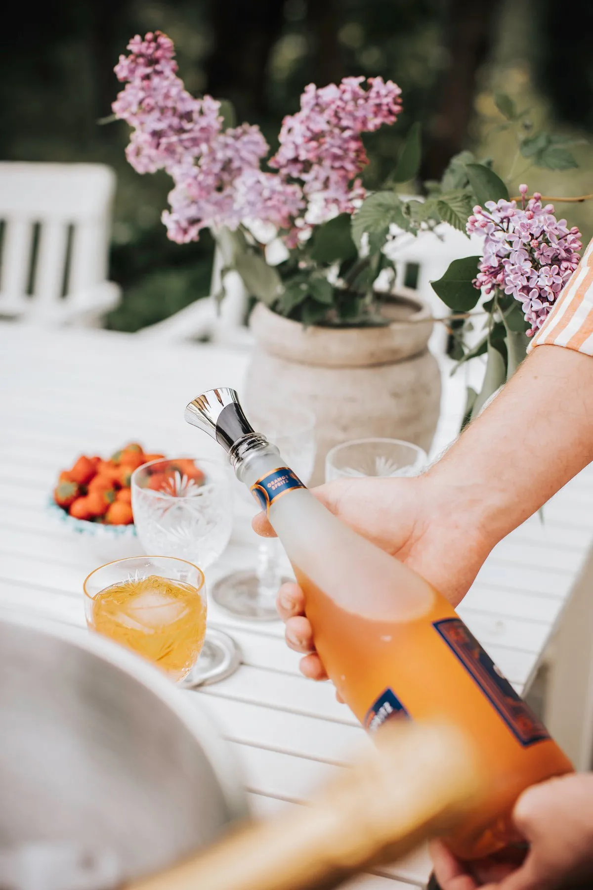 Uszczelniacz do butelek Bliss, Chrom-czarny Dorre