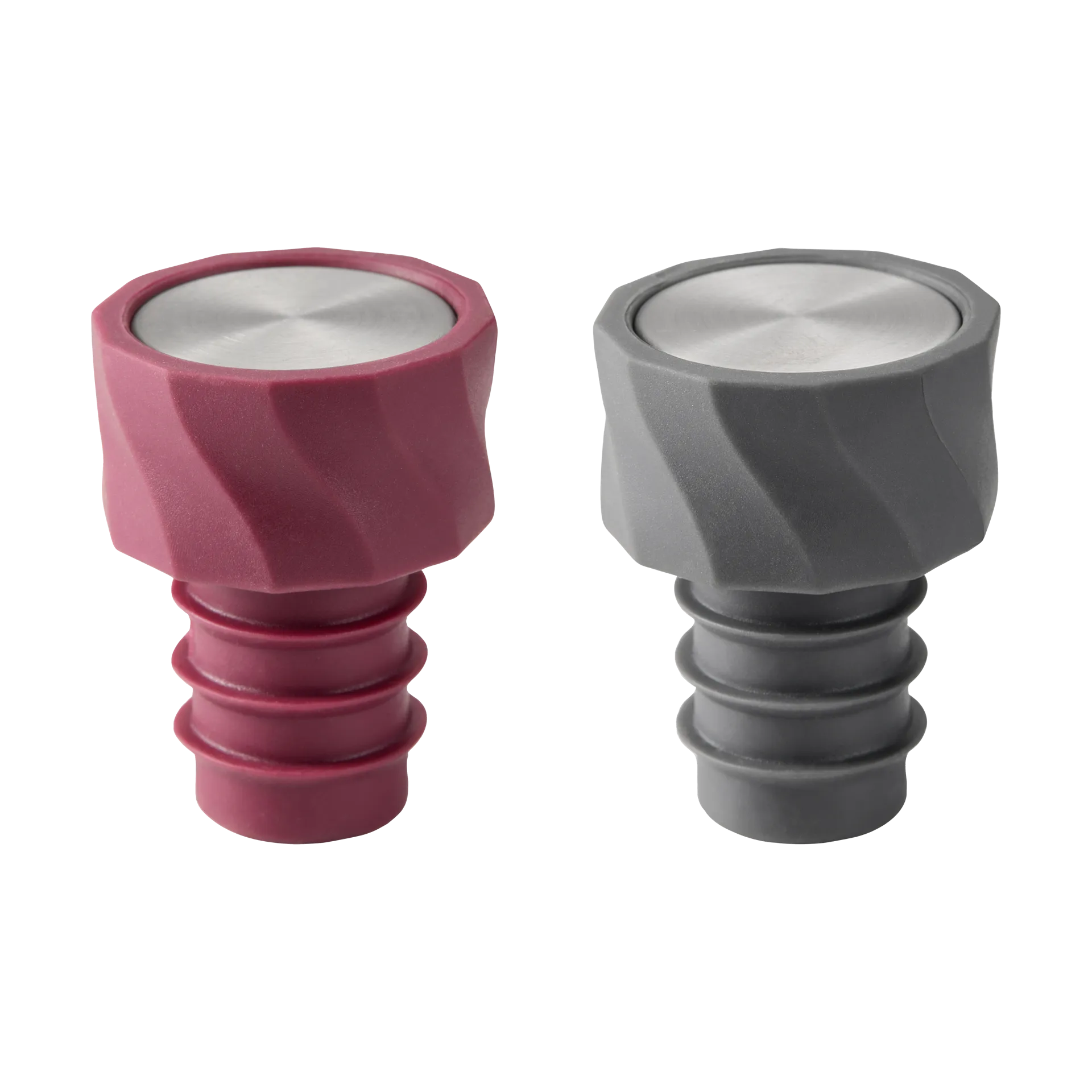 Uszczelniacz do wina Vivi 2-pak 4,5cm, Czarno-bordowy Dorre