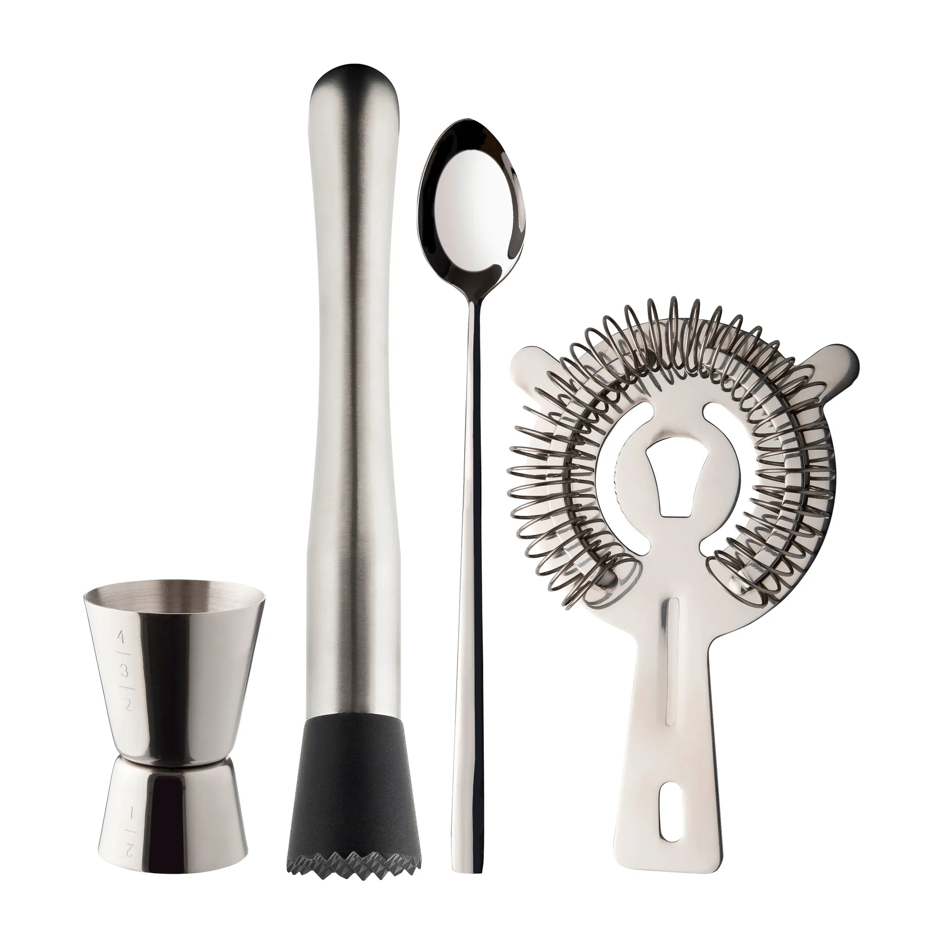 Zestaw barowy Dillon 4 sztuki, Stal nierdzewna Dorre