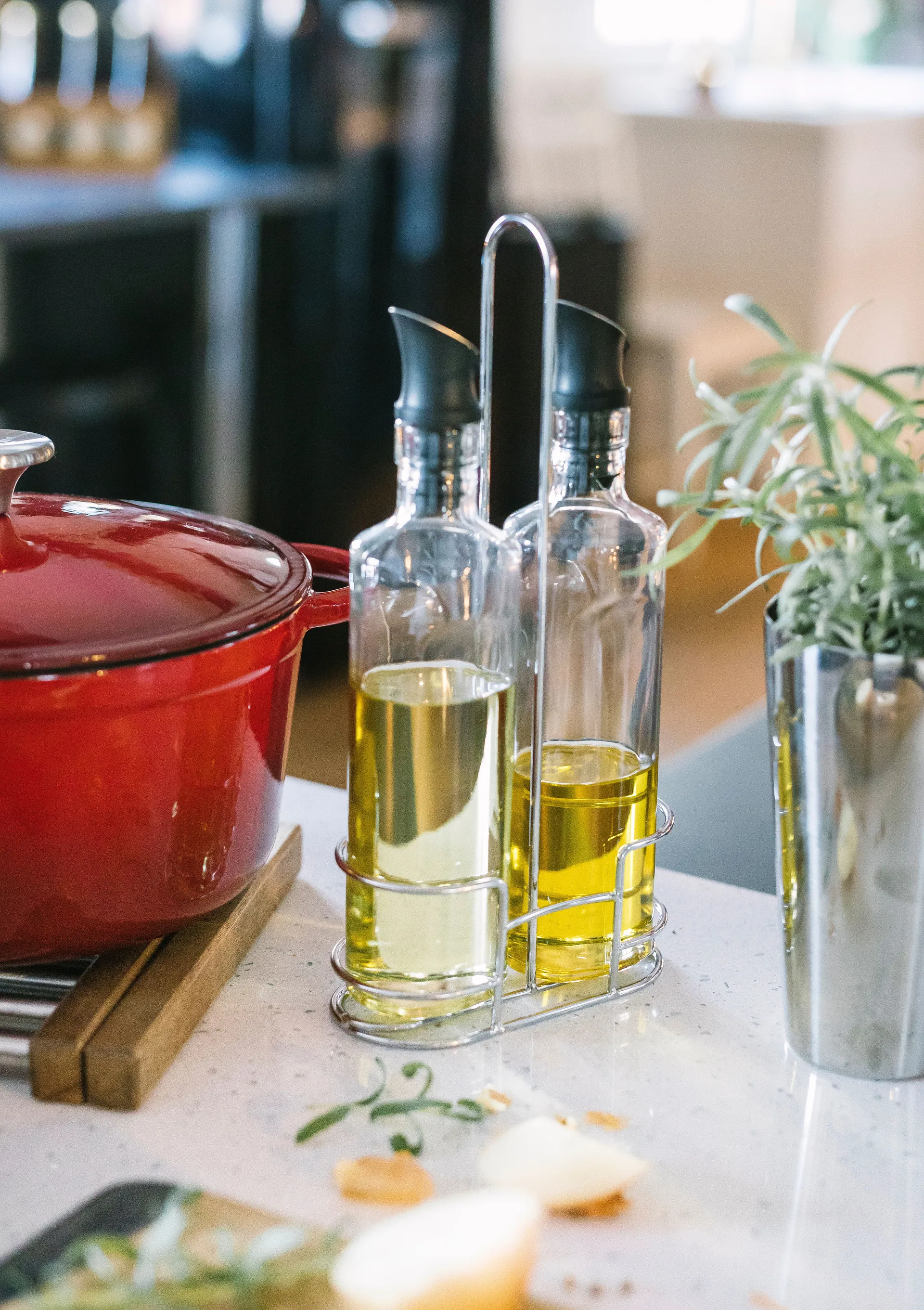 Zestaw do oleju i octu Olive 35 cl, Szkło Dorre