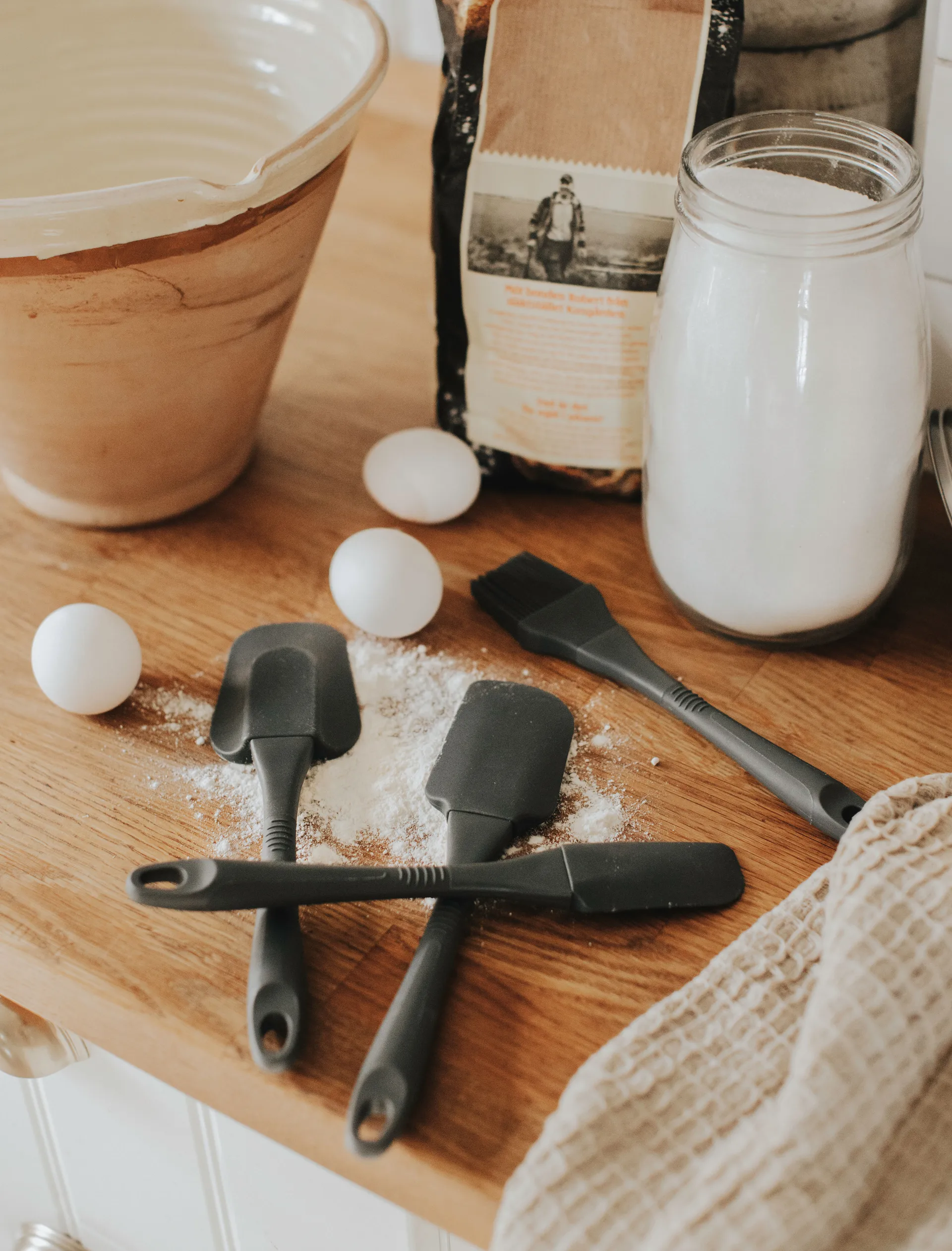 Zestaw przyborów kuchennych Rowan 4 części, Szary Dorre