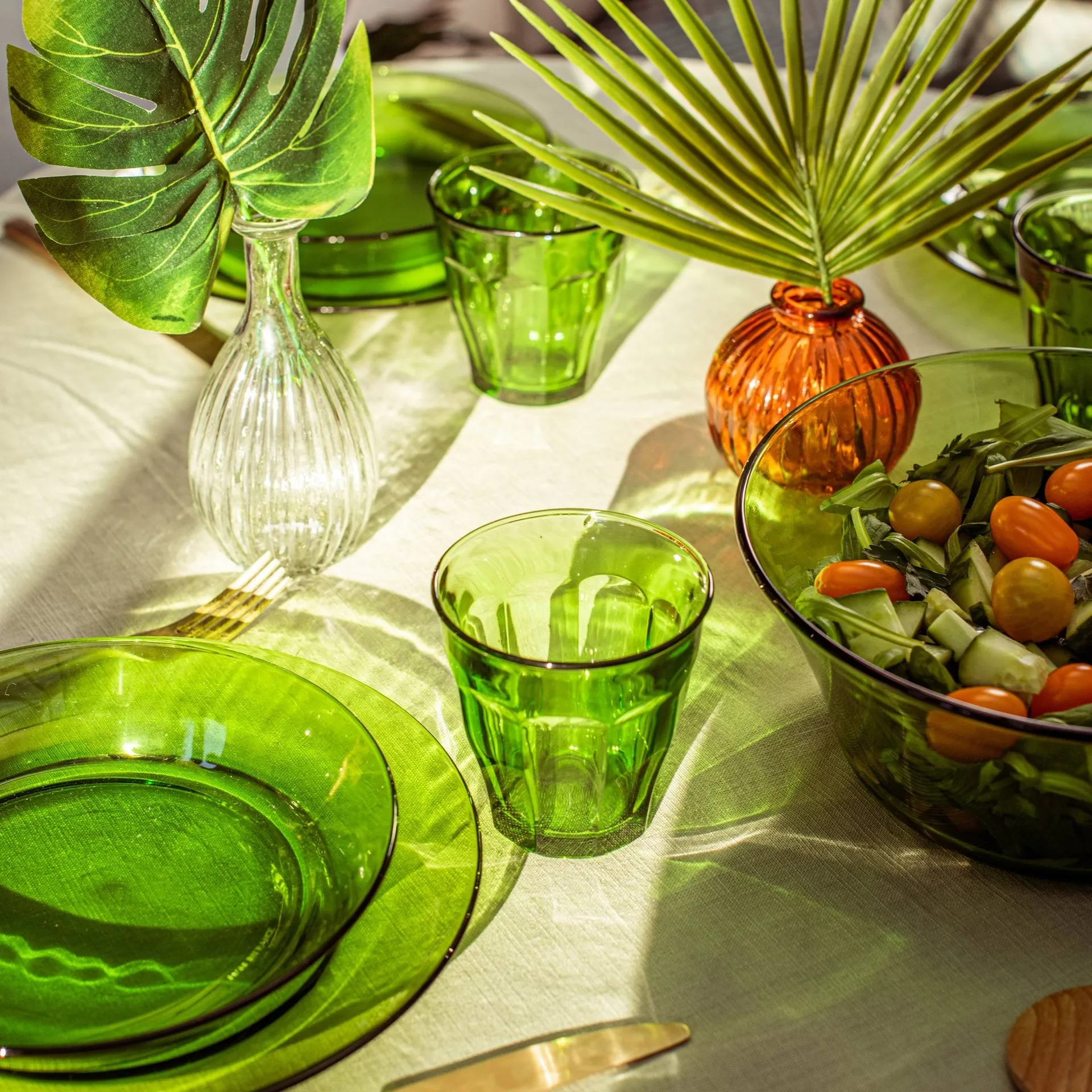 Szklanka Picardie, Zielony, 6 szt., 250 ml Duralex