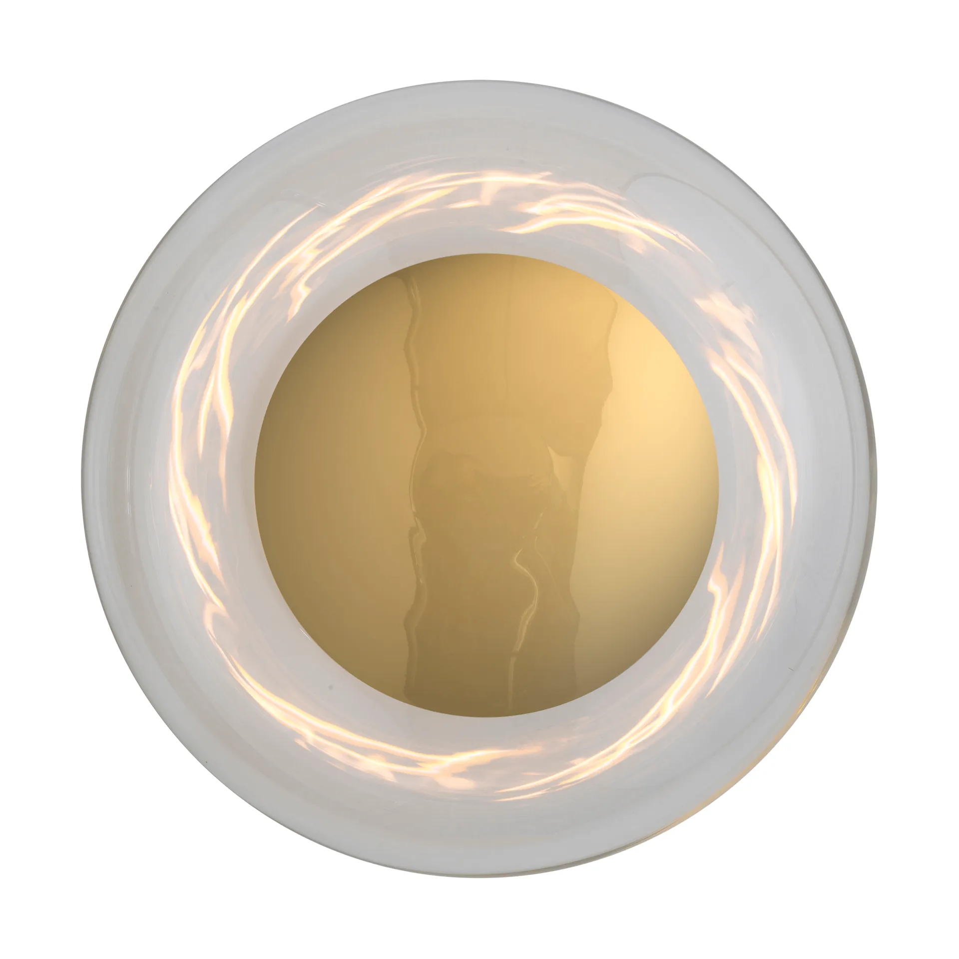 Kinkiet Horizon surface, Clear-shiny gold, Ø29 cm EBB & FLOW