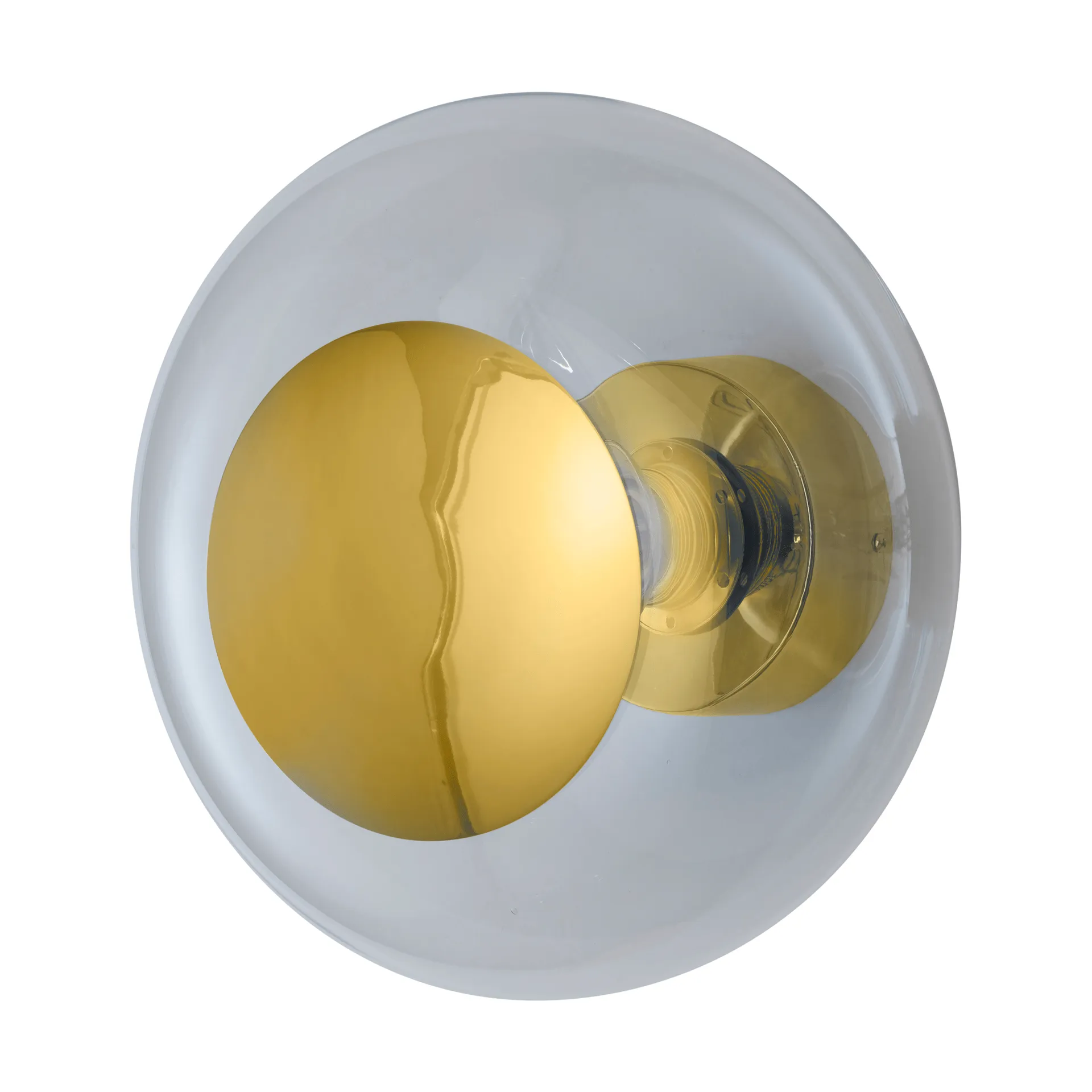 Kinkiet Horizon surface, Clear-shiny gold, Ø29 cm EBB & FLOW