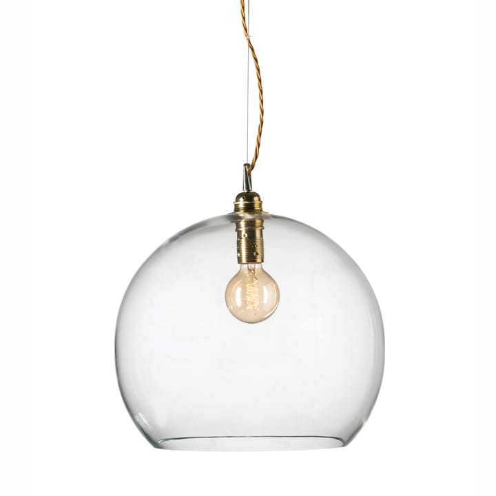 Lampa sufitowa Rowan, Ø 39 cm - przezroczysty ze złotym sznurkiem - EBB & FLOW
