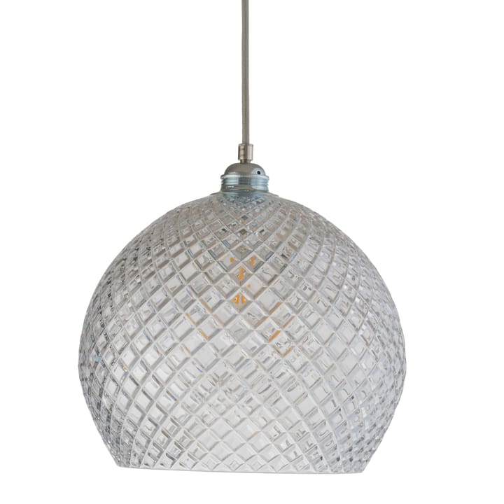 Lampa sufitowa Rowan Chrystal Ø 28 cm - Mała kratka ze srebrnym przewodem - EBB & FLOW