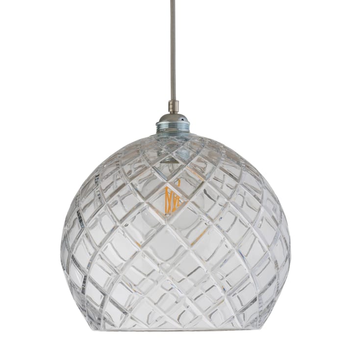 Lampa sufitowa Rowan Chrystal Ø 28 cm - Medium check ze srebrnym sznurkiem - EBB & FLOW