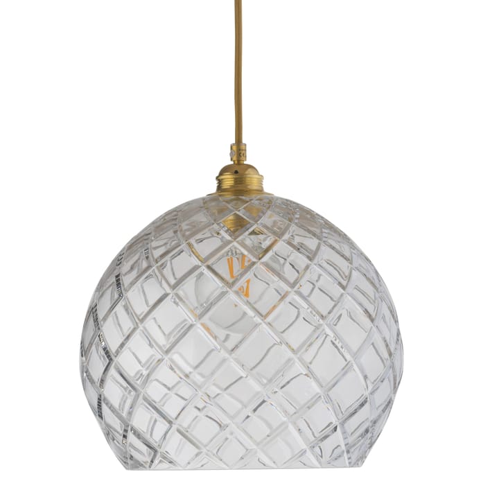 Lampa sufitowa Rowan Chrystal Ø 28 cm - Medium check ze złotym sznurkiem - EBB & FLOW