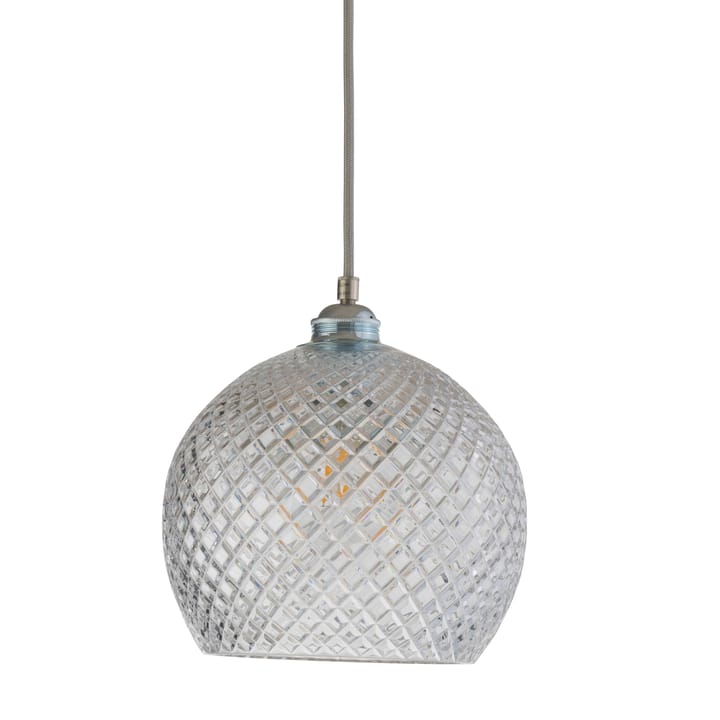 Lampa sufitowa Rowan Crystal Ø 22 cm - Mała kratka ze srebrnym przewodem - EBB & FLOW