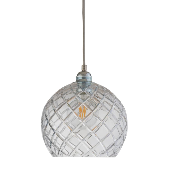 Lampa sufitowa Rowan Crystal Ø 22 cm - Medium check ze srebrnym sznurkiem - EBB & FLOW