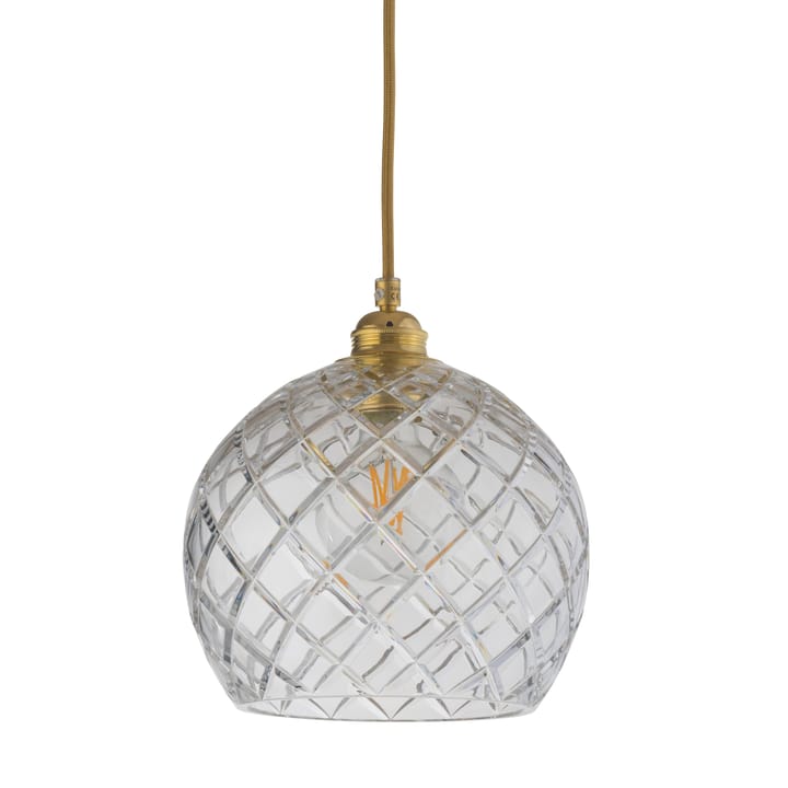 Lampa sufitowa Rowan Crystal Ø 22 cm - Medium check ze złotym sznurkiem - EBB & FLOW