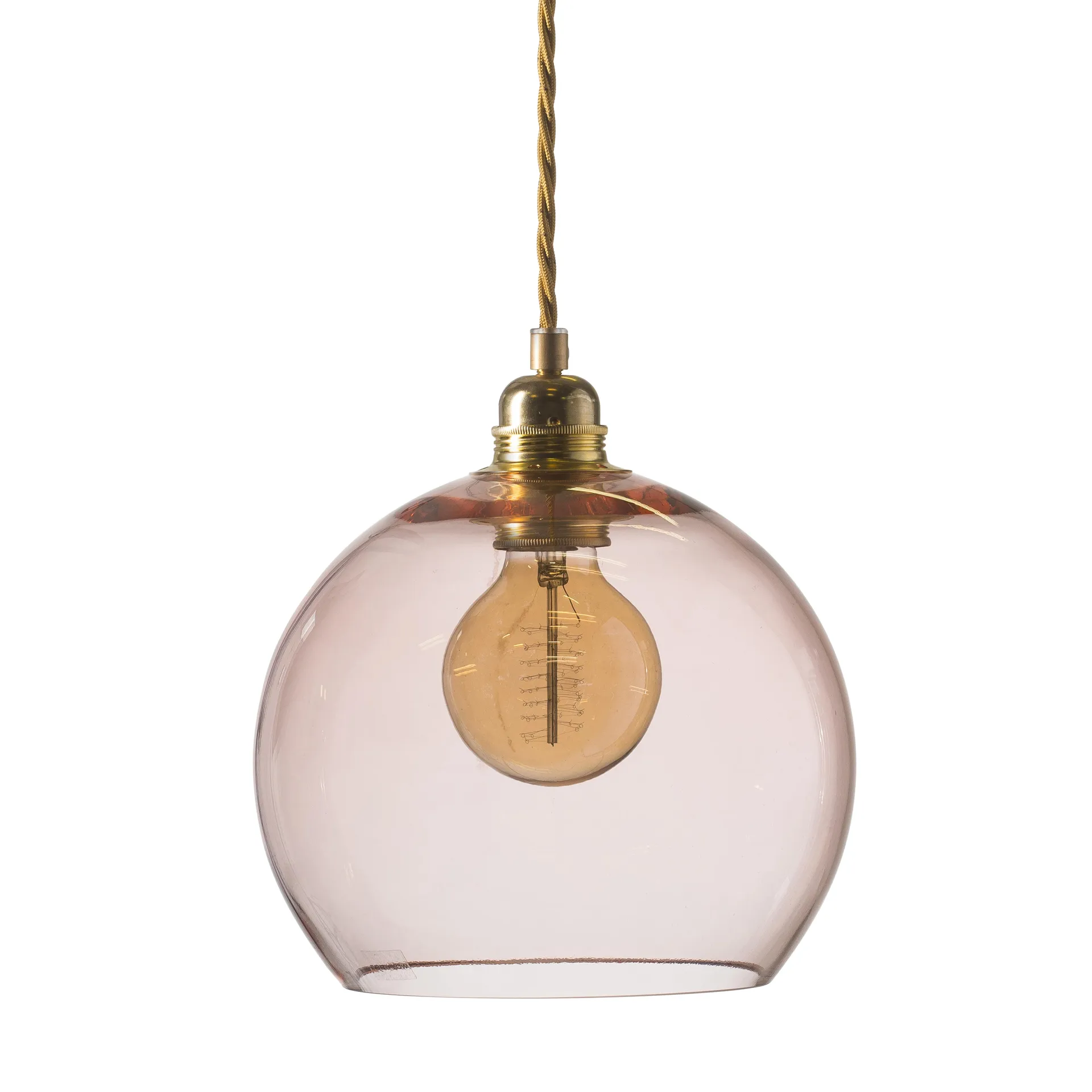 Lampa sufitowa Rowan M, Ø 22 cm, bright coral EBB & FLOW